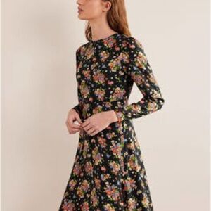 Boden Floral Long Sleeve Dress